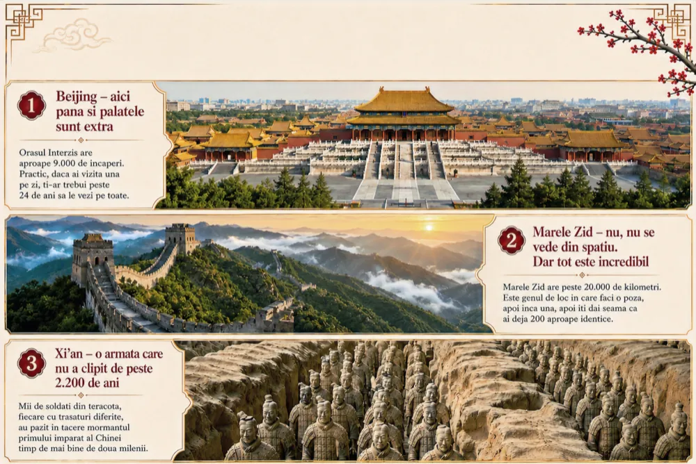 Destinatii China: Beijing, Marele Zid, Xi'an